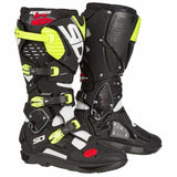 SIDI CROSSFIRE 3 SRS MX BOOTS - WHITE-BLACK-F.YELLOW