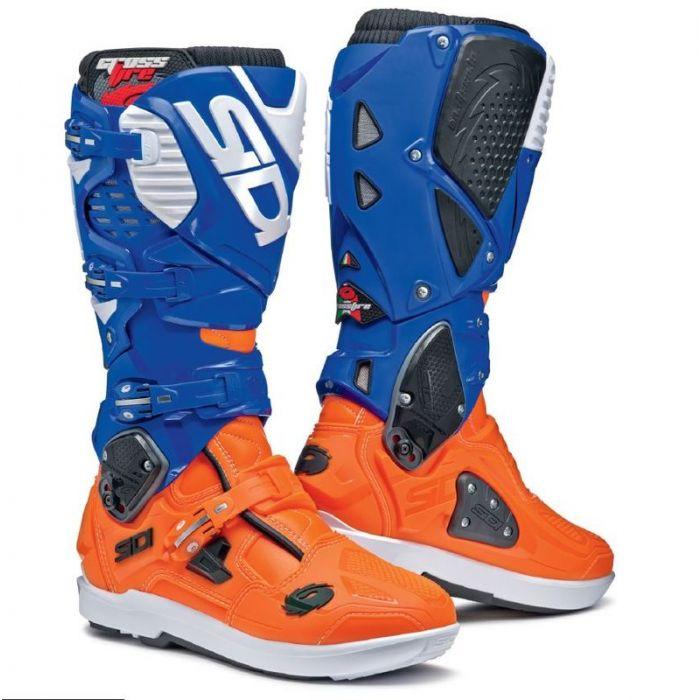 SIDI CROSSFIRE 3 SRS MX BOOTS L.EDITION - ORANGE-BLUE