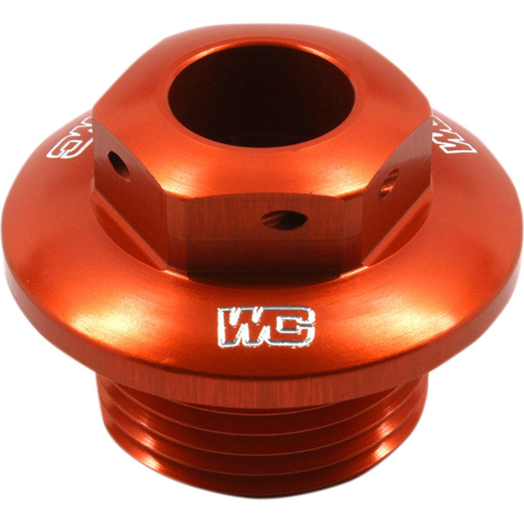 WORKS STEERING STEM NUT KTM - ORANGE