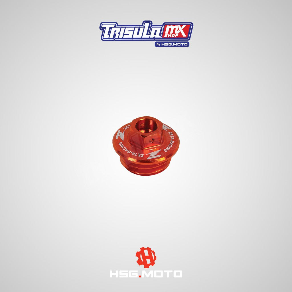 ZETA OIL FILLER PLUG - ORANGE