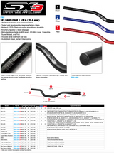 ZETA SX-3 BAR SUPER LOW BLACK - 28.6mm