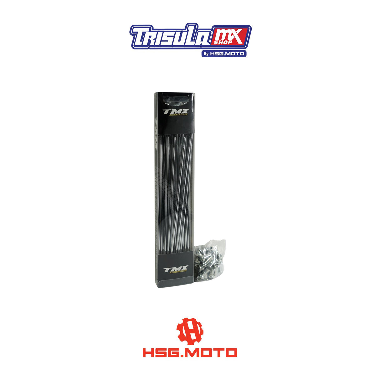 JARI JARI DEPAN SUPERMOTO TMX BLACK CHROME NIPPLE - R17 9X 185