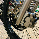 ENDURO EQUIPMENT DISC GUARD DEPAN KLX140 RF TELESCOPIC - HIJAU