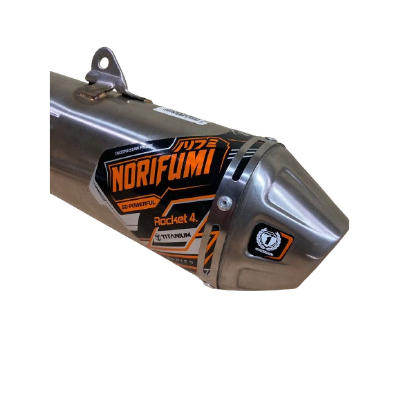 NORIFUMI EXHAUST ROCKET 4SE TITANIUM CRF150L