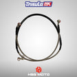 PYRAMID PARTS BRAIDED STAINLESS STEEL BRAKE HOSES 1290mm