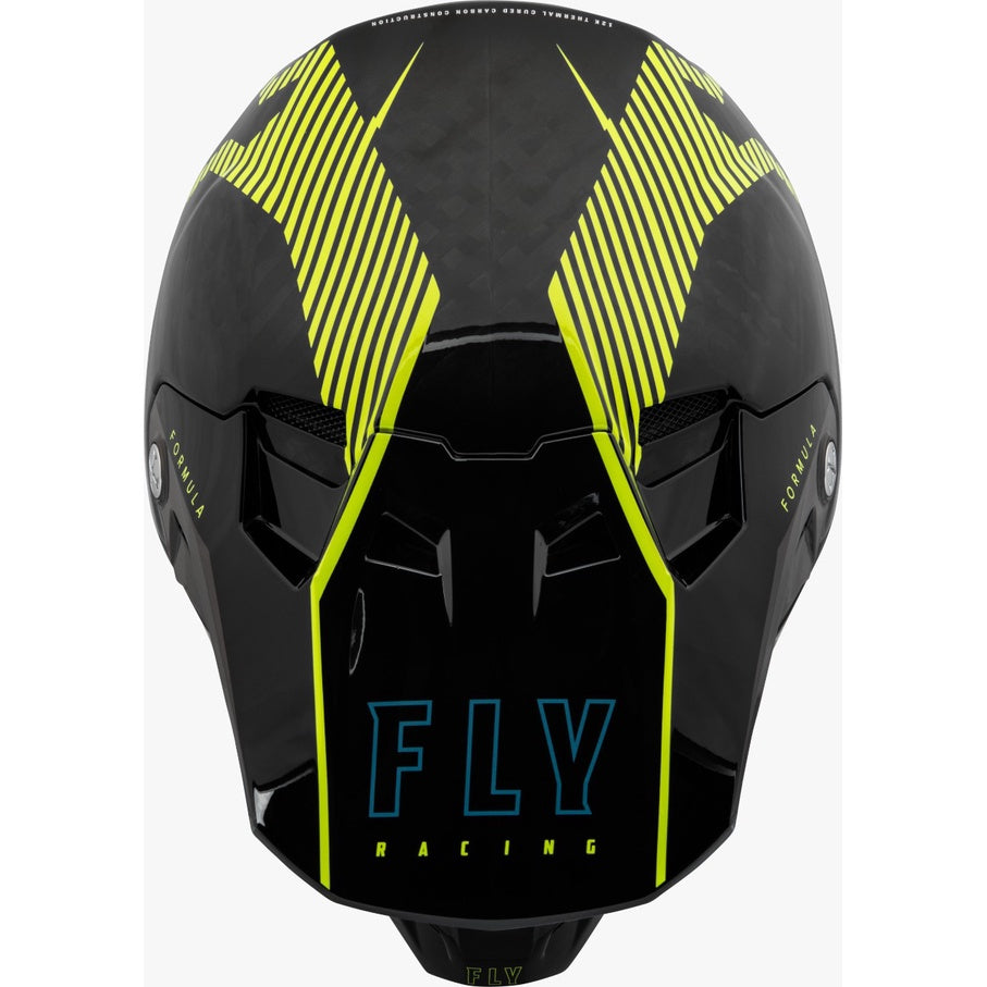 FLY FORMULA CARBON TRACER HELMET 23 - HI-VIS/BLACK